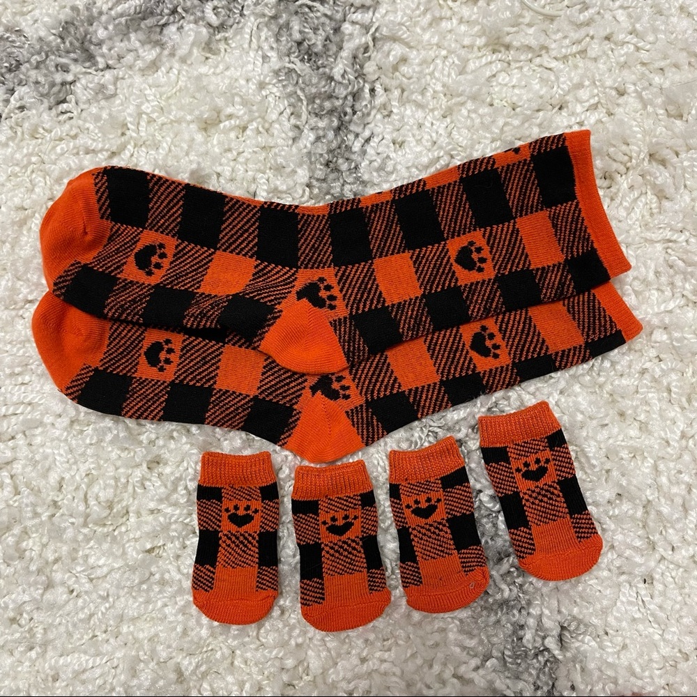 You + pet Halloween matching socks